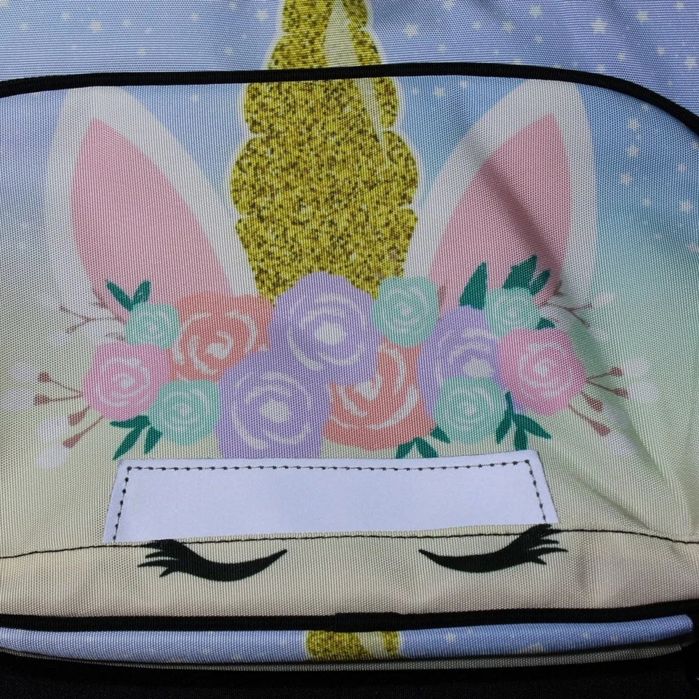 Unicorn Floral‎ Stars Lunch Bag with Removable Adjustable Shoulder Strap
